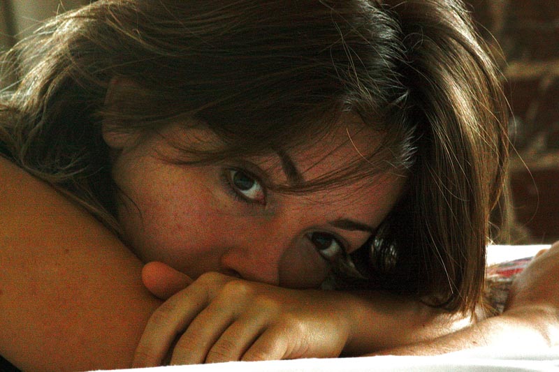 woman with repressed childhood trauma