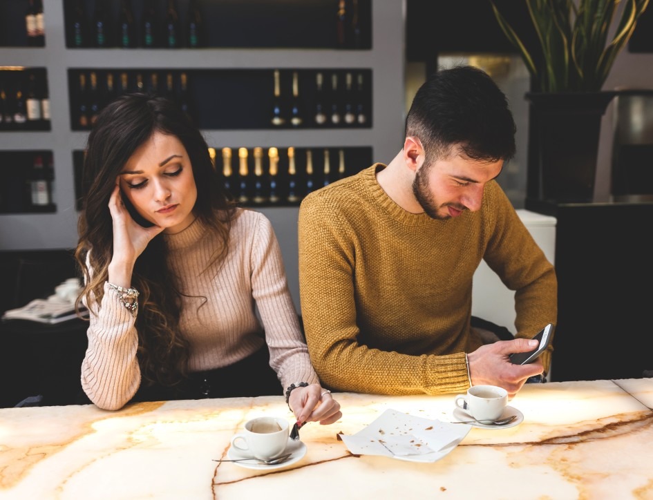 young couple with relationship problems