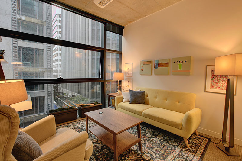 downtown vancouver counselling office room