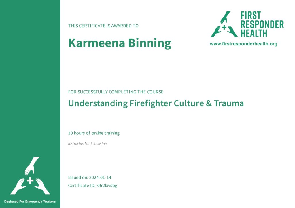 Understanding Firefighter Culture & Trauma