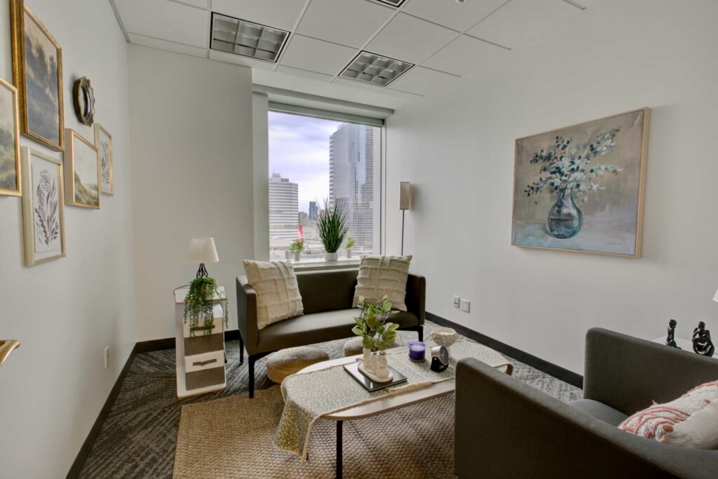 Matthias Schilke 1 Downtown Toronto Well Beings Counselling interior therapist and client chair and couch