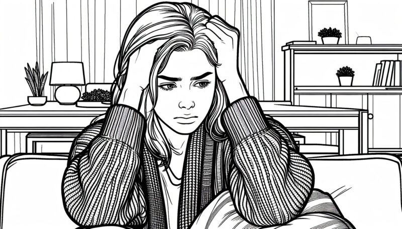 anxiety headaches image of woman with migraines anxiety headaches image of woman with migraines